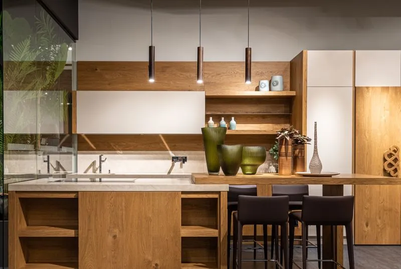 A customer kitchen
